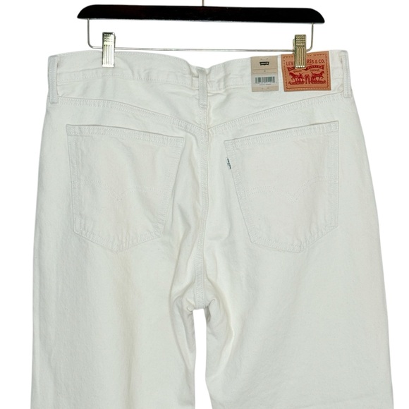 Levis Low Pro Mid Rise Relaxed Cream Neutral Straight Leg Jeans Size 31 NWT - Picture 12 of 12